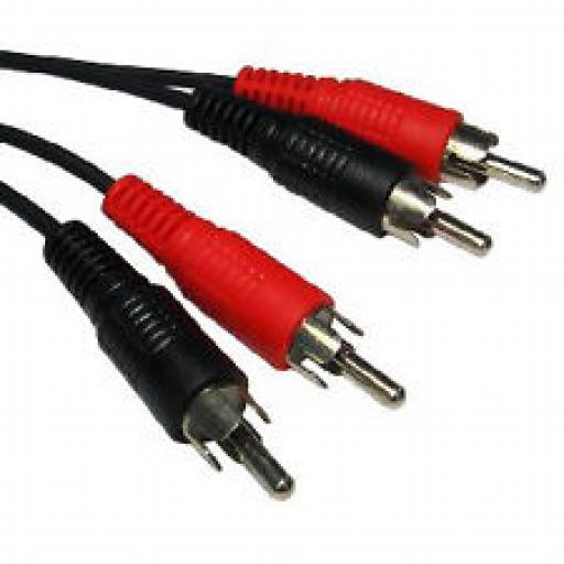 PHONO AUDIO LEAD 2 x RCA PLUGS - 2 x RCA PLUGS 2.5M